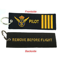 Thumbnail for Pilot & Badge & 4 Lines Designed Key Chains