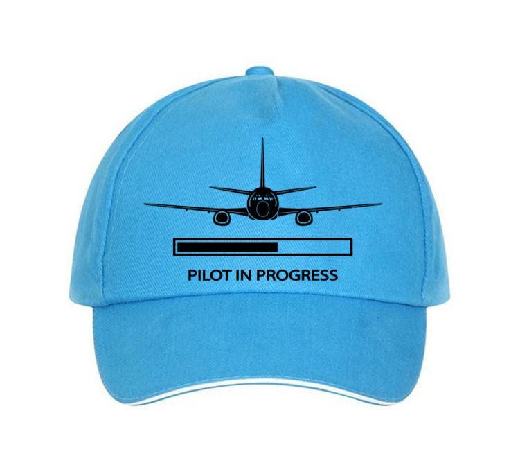 Pilot In Progress Designed Hats