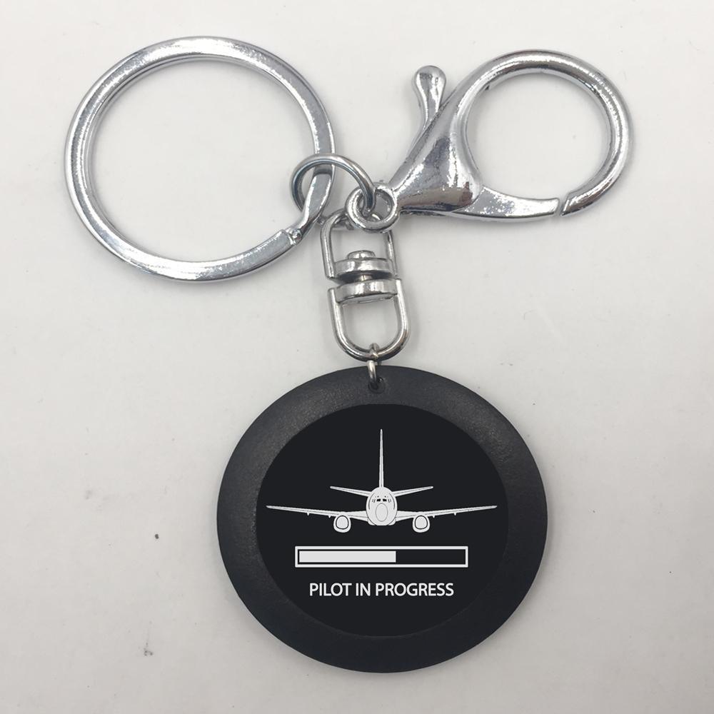 Pilot In Progress Designed Key Chains