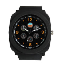 Thumbnail for Pilot's Six Pack Designed Rubber Strap Watches