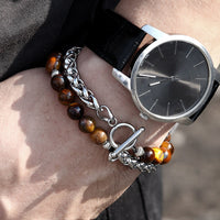 Thumbnail for Stainless Steel Lapis Lazul Style Bracelets