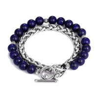 Thumbnail for Stainless Steel Lapis Lazul Style Bracelets