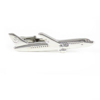Thumbnail for Silver Passenger Jet Designed Tie Clip