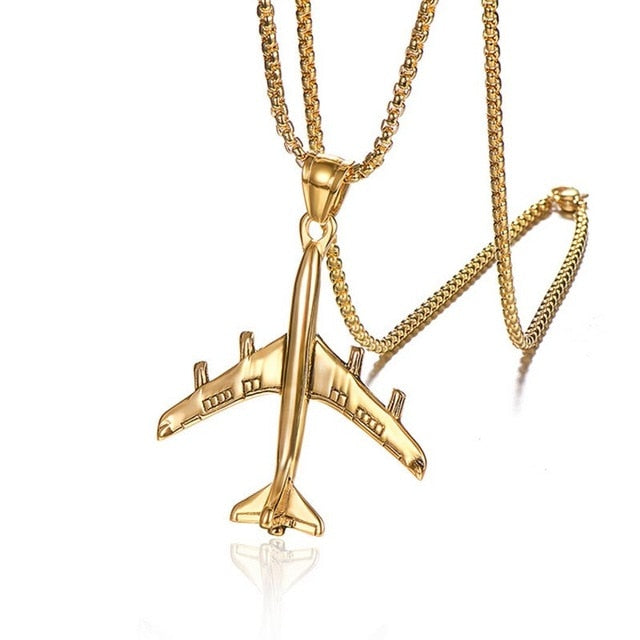 Airplane Shape Necklace - view 5