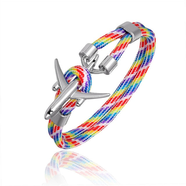 (Edition 2) Super Quality Stylish Airplane Shape Bracelets (Mixed Colours)