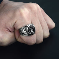 Thumbnail for Stainless Steel USA US Air Force Military Rings