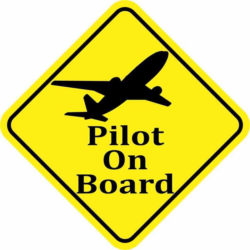 Pilot On Board Designed Super Cool Stickers