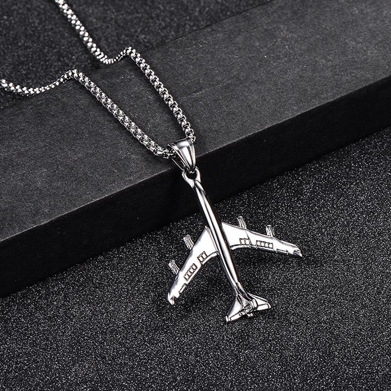 Stainless Steel & Super Quality Airplane Shape Necklaces