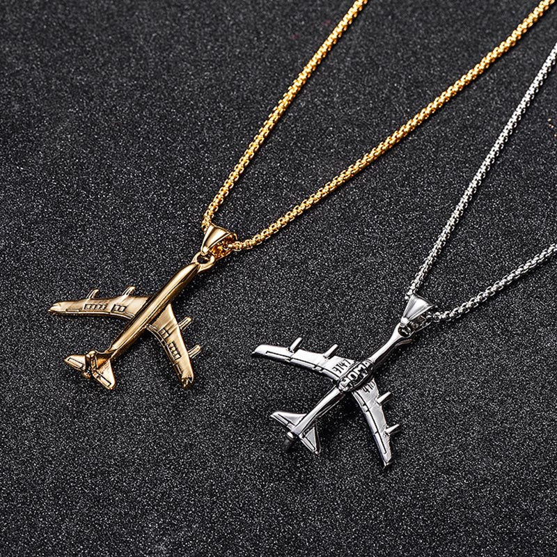 Stainless Steel & Super Quality Airplane Shape Necklaces