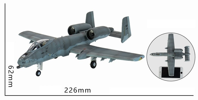 1/72 Scale A-10C Thunderbolt II Ground-attack Airplane Model