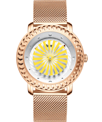 Thumbnail for Rotating Jet Engine Turbine Designed Aviator Watches