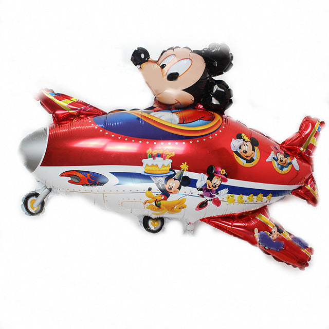 Mickey Minnie Style Propeller Aircraft Balloons