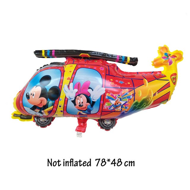 Cartoon Style Helicopter Shape Balloons