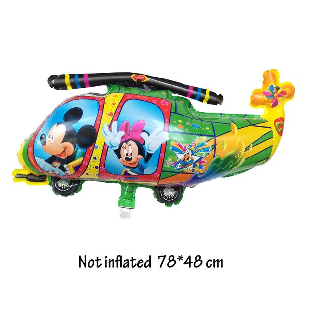 Cartoon Style Helicopter Shape Balloons