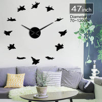 Thumbnail for Acrylic Super Quality Vintage Different Airplane Shapes Wall Clock