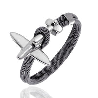 Thumbnail for (Edition 2) Small Airplane Designed Rope Leather Bracelets