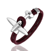 Thumbnail for (Edition 2) Small Airplane Designed Rope Leather Bracelets