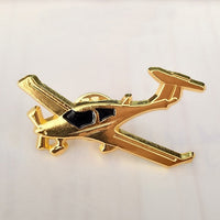 Thumbnail for Golden Colour Airplane Shape Badges & Brooches