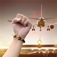 Thumbnail for Boeing 777 Airplane Designed Leather Bracelets