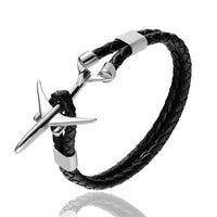 Thumbnail for Boeing 777 Airplane Designed Leather Bracelets