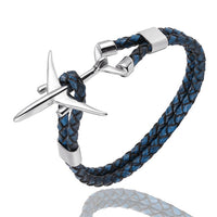 Thumbnail for Boeing 777 Airplane Designed Leather Bracelets