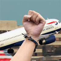 Thumbnail for Boeing 777 Airplane Designed Leather Bracelets