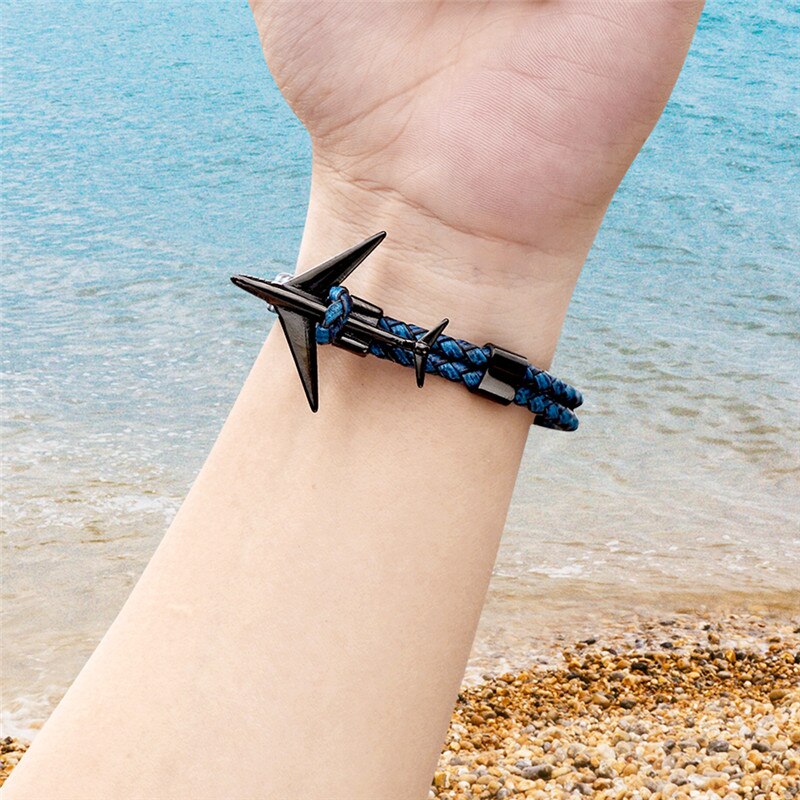 Super Cool Airplane Designed Leather Bracelets