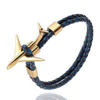 Thumbnail for Super Cool Airplane Designed Leather Bracelets