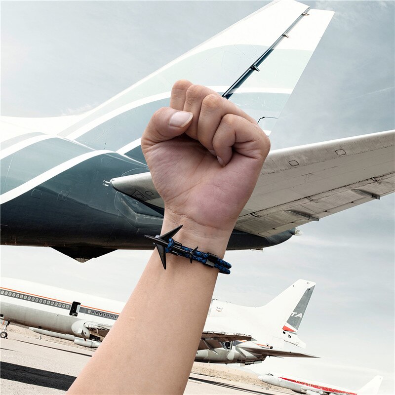 Super Cool Airplane Designed Leather Bracelets