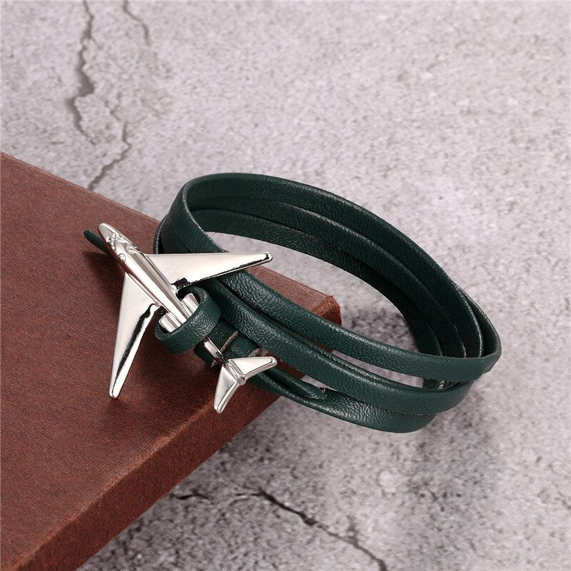 (Edition 3) - Special Leather Rope Designed Airplane Bracelets (Adjustable)