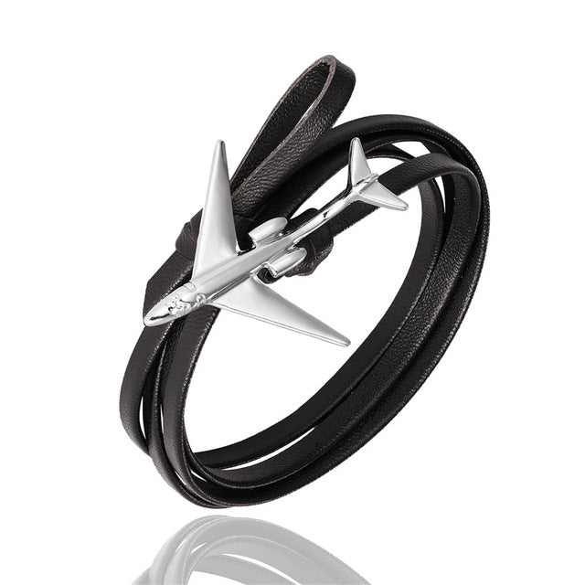 (Edition 3) - Special Leather Rope Designed Airplane Bracelets (Adjustable)