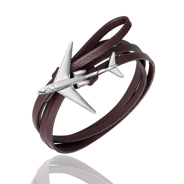 (Edition 3) - Special Leather Rope Designed Airplane Bracelets (Adjustable)