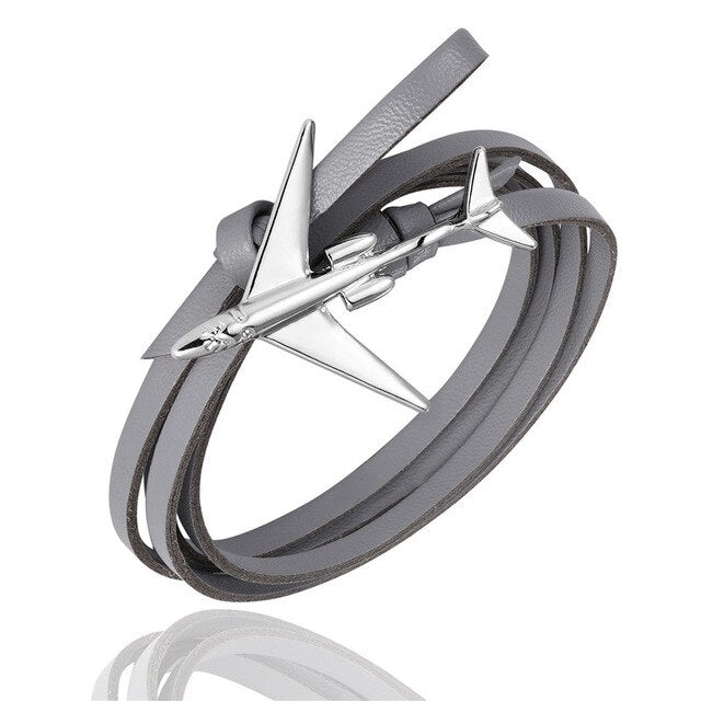 (Edition 3) - Special Leather Rope Designed Airplane Bracelets (Adjustable)