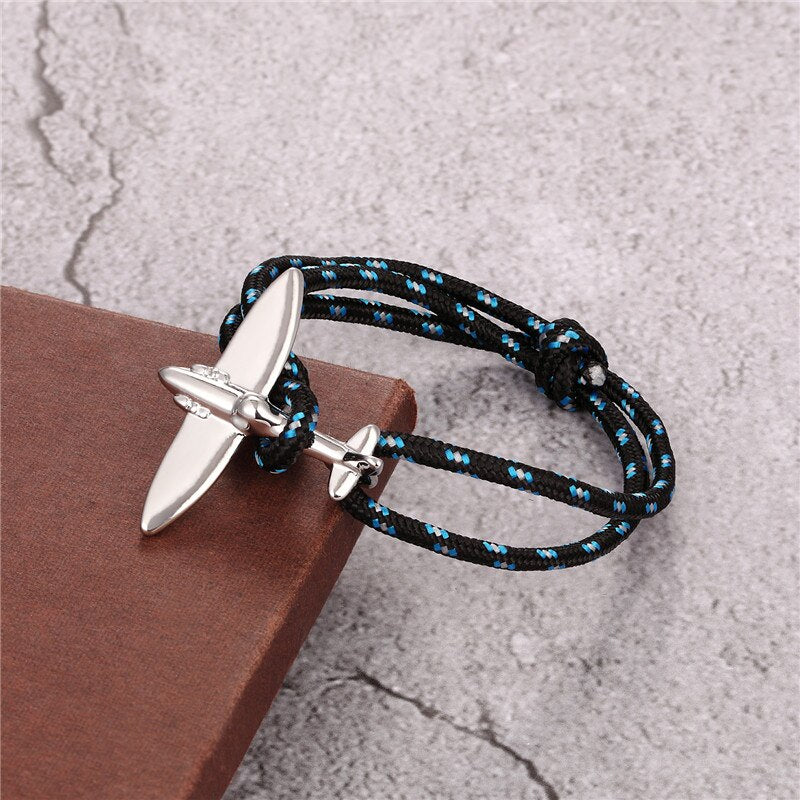 Customisable Thinner & Small Airplane Bracelet - view 15