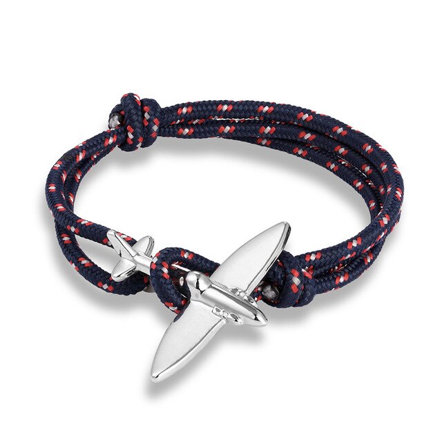 Customisable Thinner & Small Airplane Bracelet - view 4