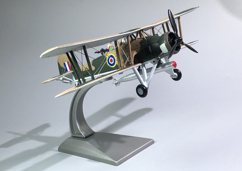 1/72 Scale Swordfish "Stringbag" Biplane Torpedo Bomber Airplane Model