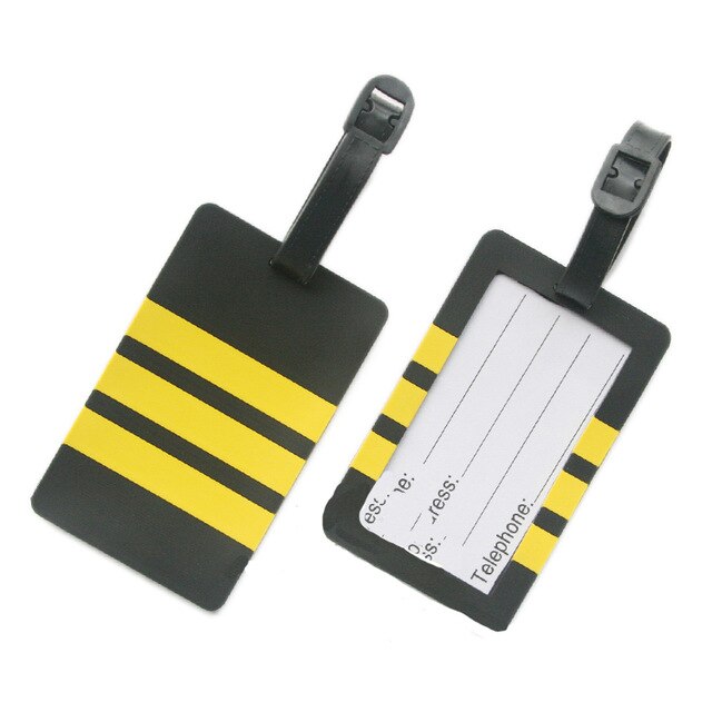 Pilot - Three Lines Designed Rubber Luggage Tags