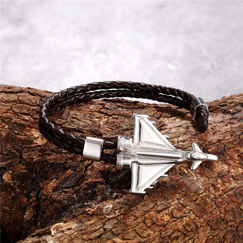 (Edition 2) Military Aircraft Designed Leather Bracelets