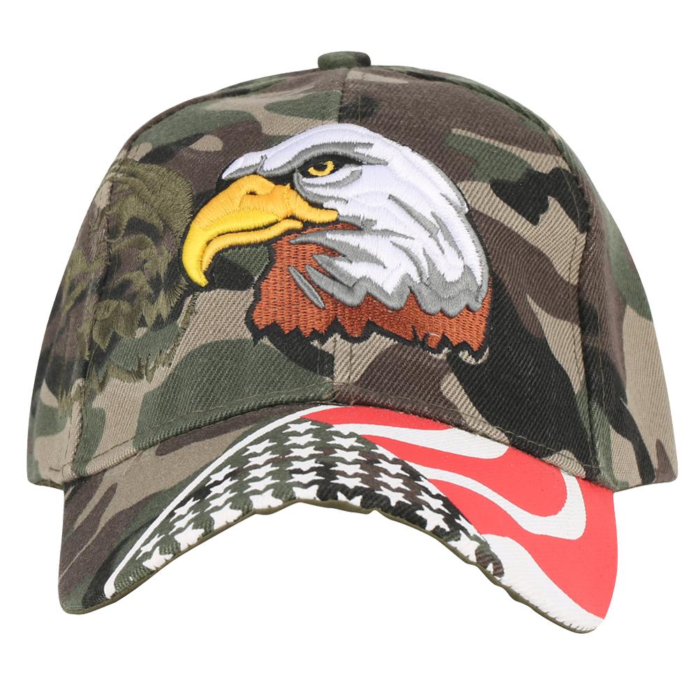 USA Flag Camouflage Style & Eagle Designed Hats