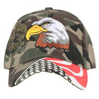 Thumbnail for USA Flag Camouflage Style & Eagle Designed Hats
