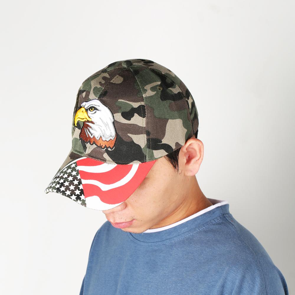 USA Flag Camouflage Style & Eagle Designed Hats