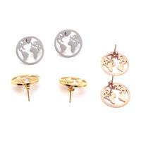 Thumbnail for World Map Shape Designed Earrings