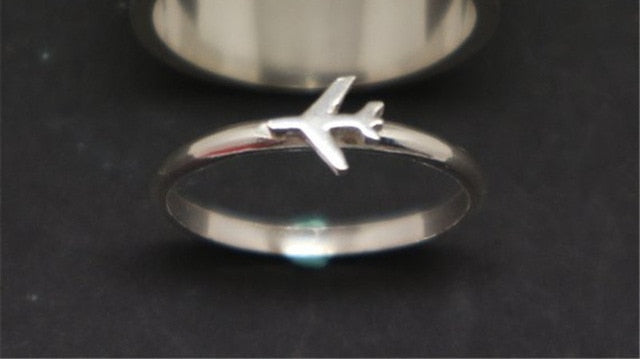 Amazing Airplane Symbol Airplane Ring FOR WOMEN