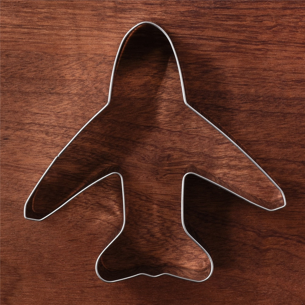 Airplane Shape Cookie & Biscuit Cutter (Stainless Steel)