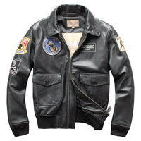 Thumbnail for Air Force Fighter Jet Pilot Designed GENUINE Leather Jacket