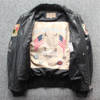 Thumbnail for Air Force Fighter Jet Pilot Designed GENUINE Leather Jacket