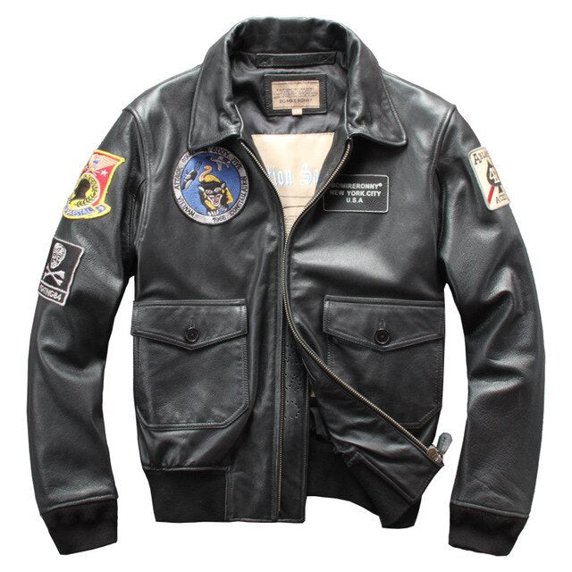 Air Force Fighter Jet Pilot Designed GENUINE Leather Jacket