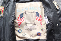 Thumbnail for Air Force Fighter Jet Pilot Designed GENUINE Leather Jacket