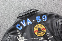 Thumbnail for Air Force Fighter Jet Pilot Designed GENUINE Leather Jacket
