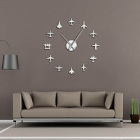 Thumbnail for Airplane Shapes Acrylic Mirror Wall Clock - view 6